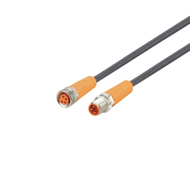 ifm electronic Male 3 way M8 to Female 4 way M8 Communication Cable, 3.5 mm