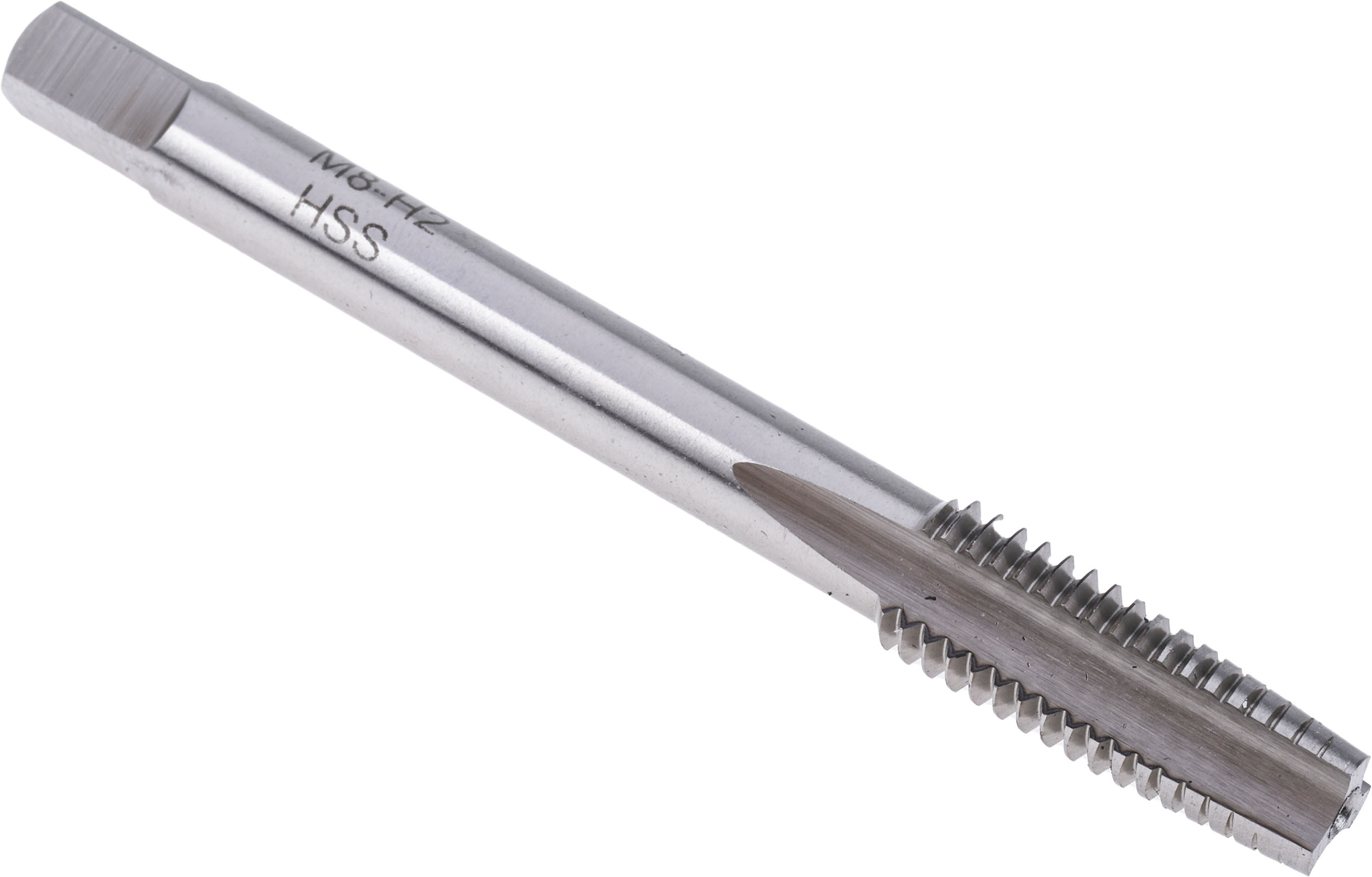 RS PRO Threading Tap HSS 1-Piece 1.25mm Pitch Metric Standard Hand Tap M8 Thread