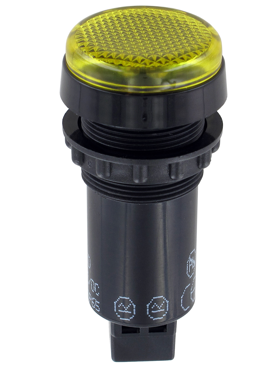 Sloan Yellow Panel Mount Indicator, 24V, 22mm Mounting Hole Size, IP65