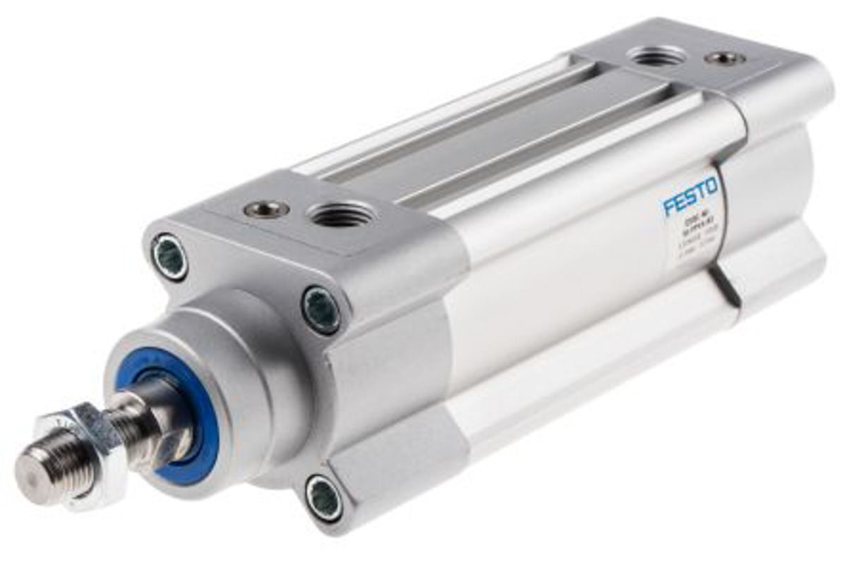 Festo Pneumatic Piston Rod Cylinder - 2123782 40 mm Bore, 60 mm DSBC Series, Double Acting Acting