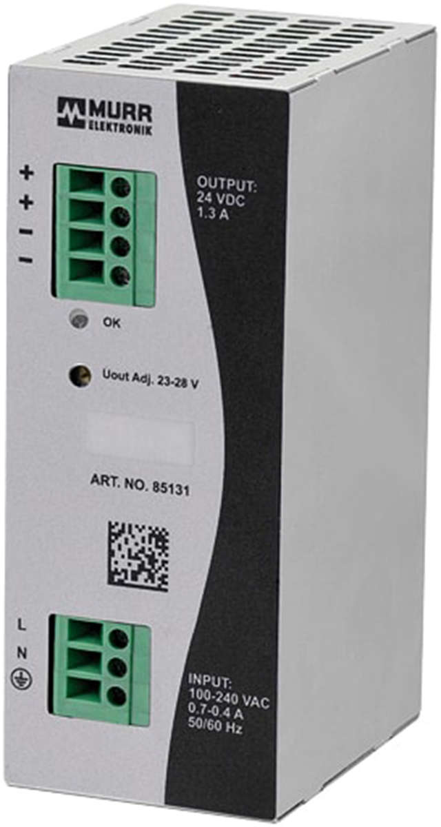 Murrelektronik Limited Eco-Rail Switched Mode DIN Rail Power Supply, 90 → 264V ac ac Input, 24V dc dc Output,