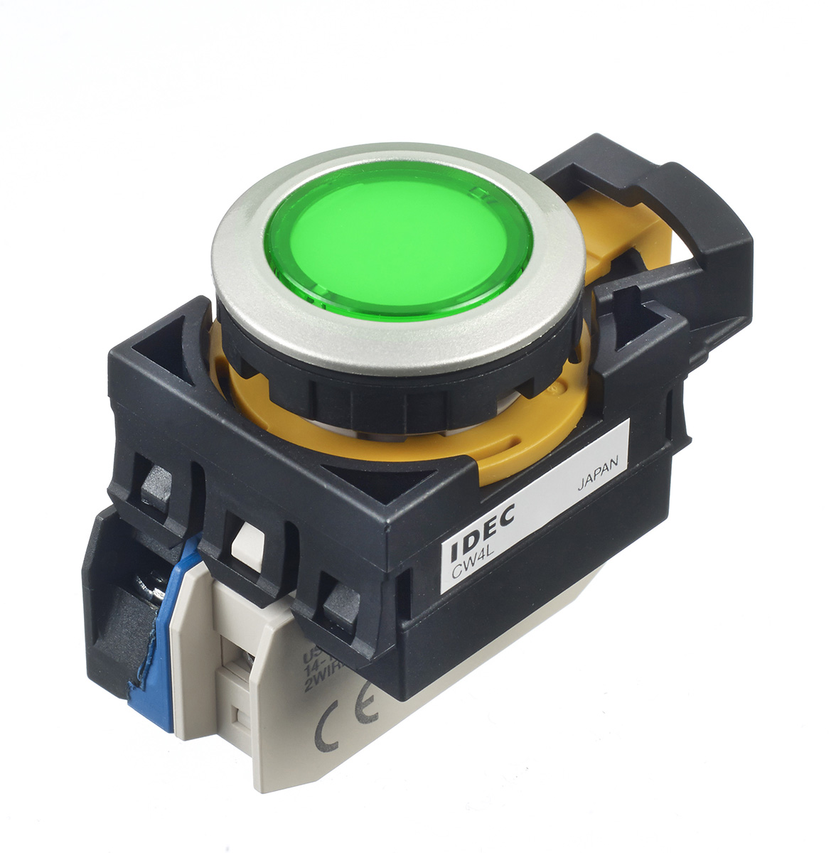 Idec IDEC CW Series Illuminated Push Button, Panel Mount, 22mm Cutout, IP65