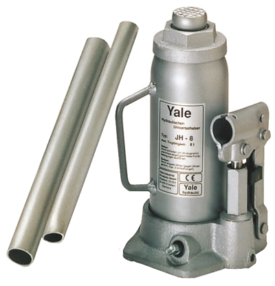 YALE Bottle Jack, 8t Maximum Load, 225mm - 447mm Maximum Range