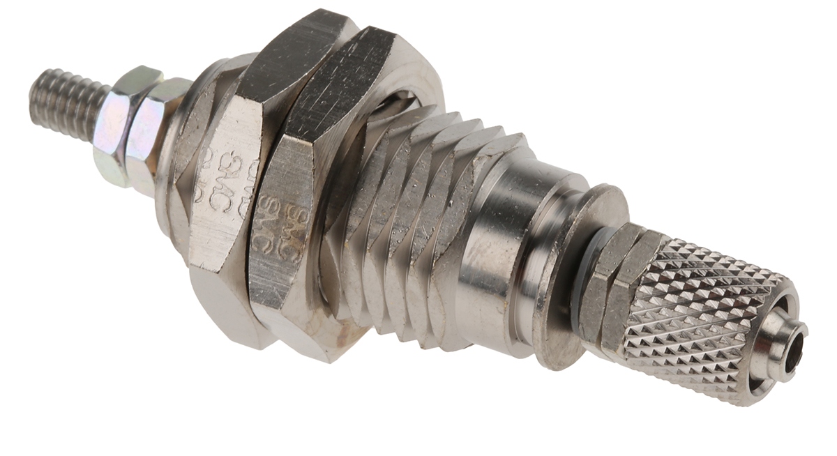 SMC 10 mm Pneumatic Piston Rod Cylinder - CJP Series, Single Acting Acting
