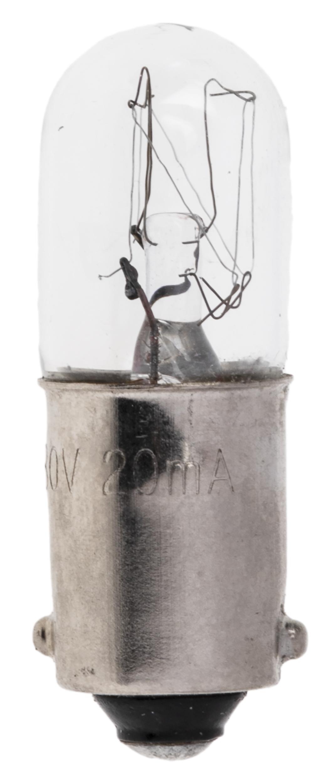 RS PRO BA9s Indicator Light, Clear, 130 V, 20 mA, 3000h