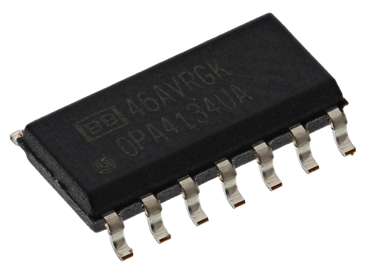 Texas Instruments, 4-Channel, 14-Pin SOIC OPA4134UA