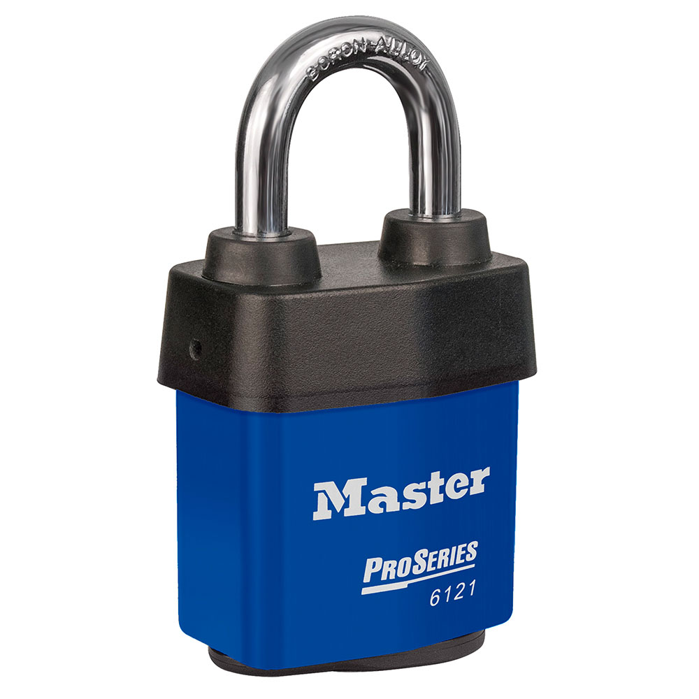 Master Lock Key Weatherproof Stainless Steel Padlock, 8mm Shackle, 54mm Body