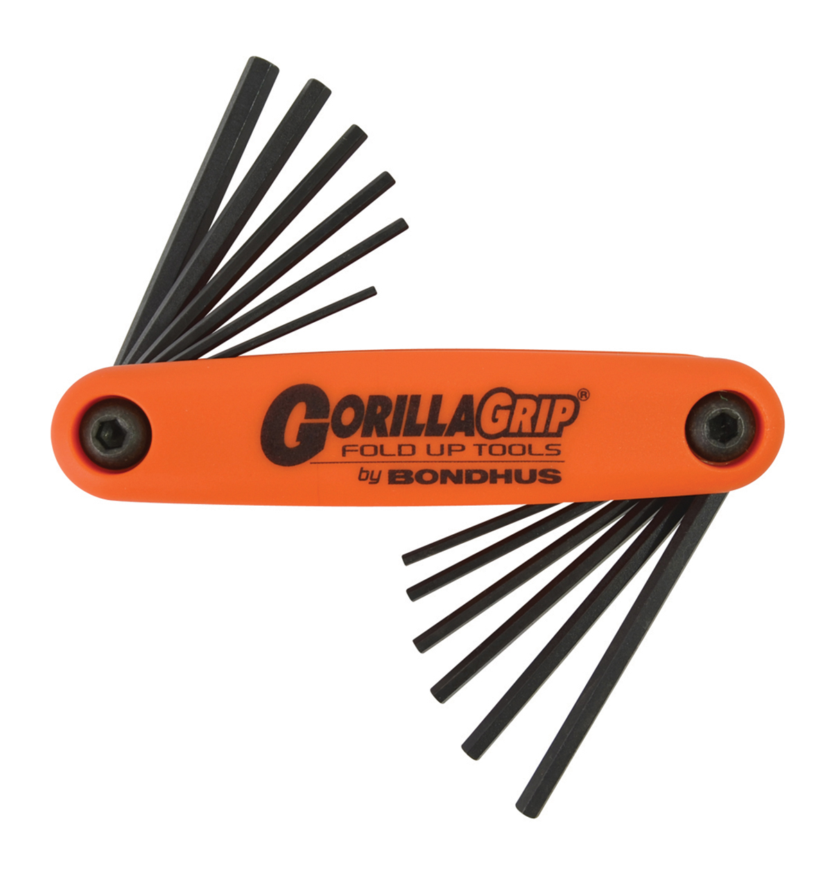 Bondhus 12 piece Folding Imperial, Metric Hex Key Set, 1.5 → 5mm