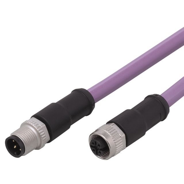 ifm electronic Male 1 way M12 to Female 1 way M12 Actuator/Sensor Cable, 10 m