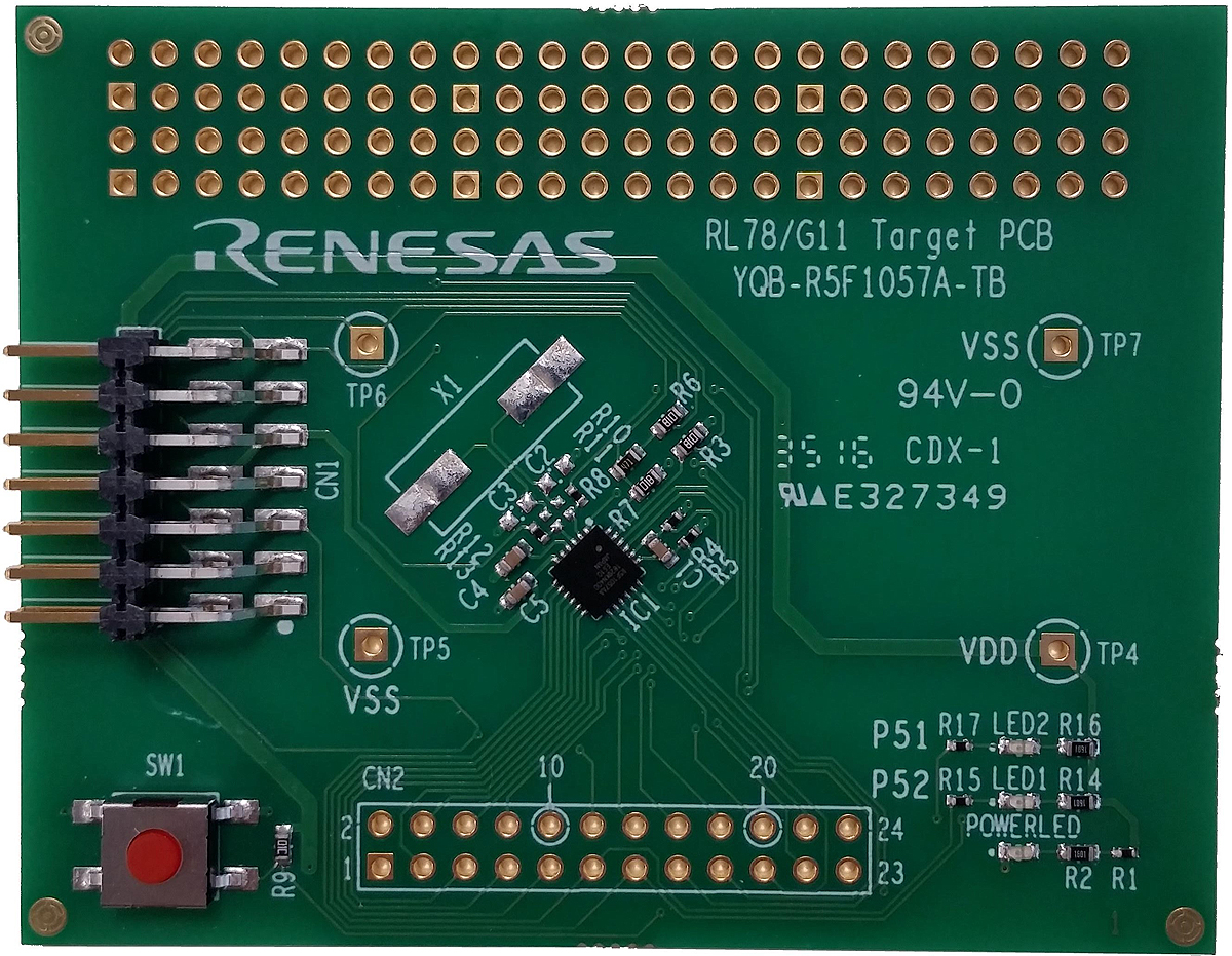 Renesas Electronics MCU Evaluation Board YQB-R5F1057A-TB