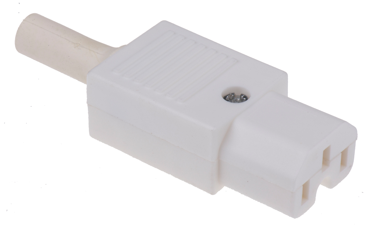 Bulgin C15 Cable Mount IEC Connector Socket, 10A, 250 V