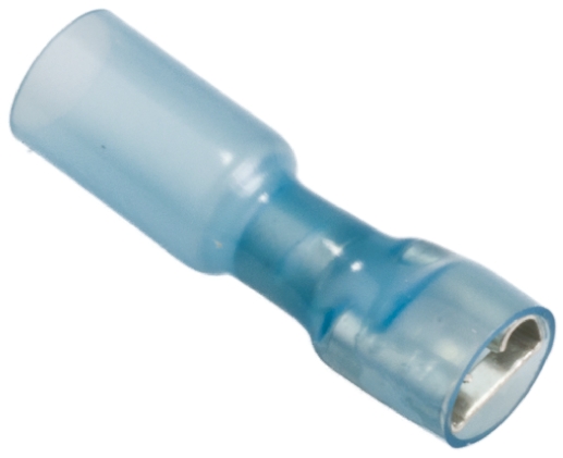 TE Connectivity Duraseal Blue Insulated Female Spade Connector, Receptacle, 6.6 x 0.8mm Tab Size, 1.5mm² to 2.5mm²