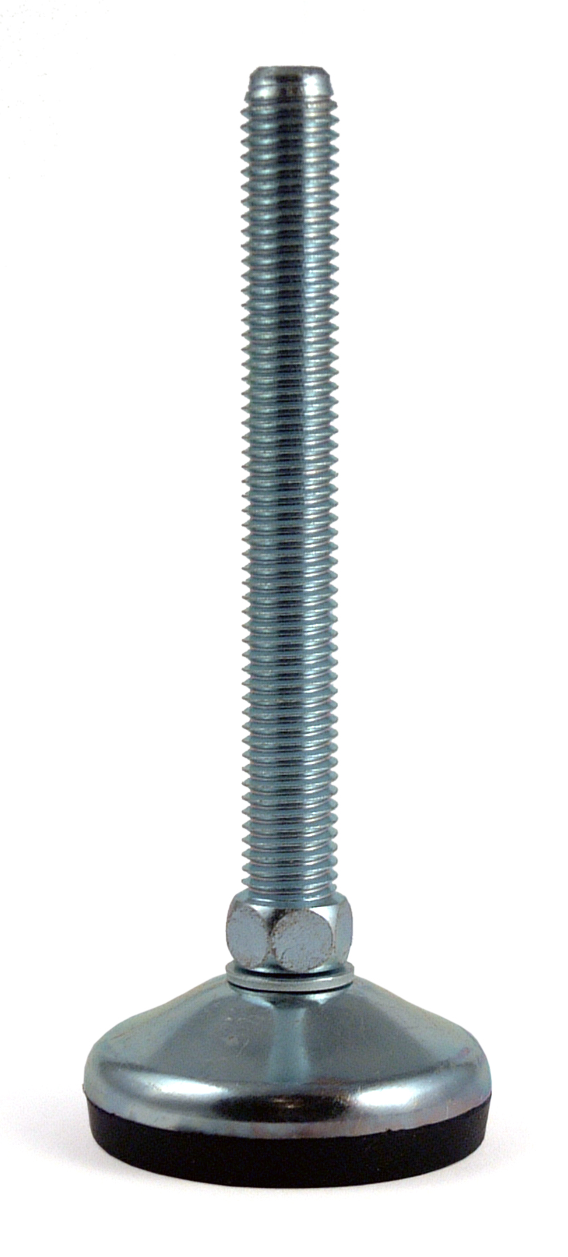 RS PRO M12 60mm Dia. Rubber Adjustable Foot, 700kg Static Load Capacity 10° Tilt Angle
