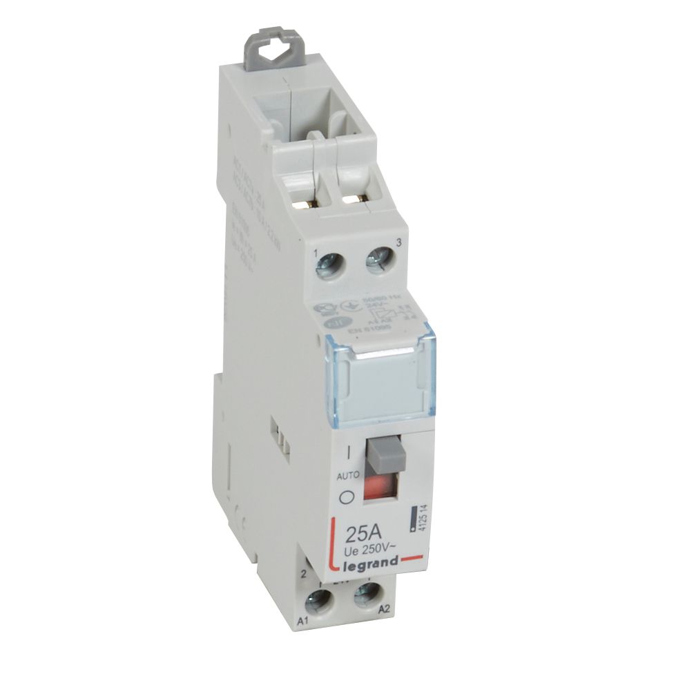 Legrand Contactor, 24 V Coil, 2-Pole, 3000 W, 2 NO