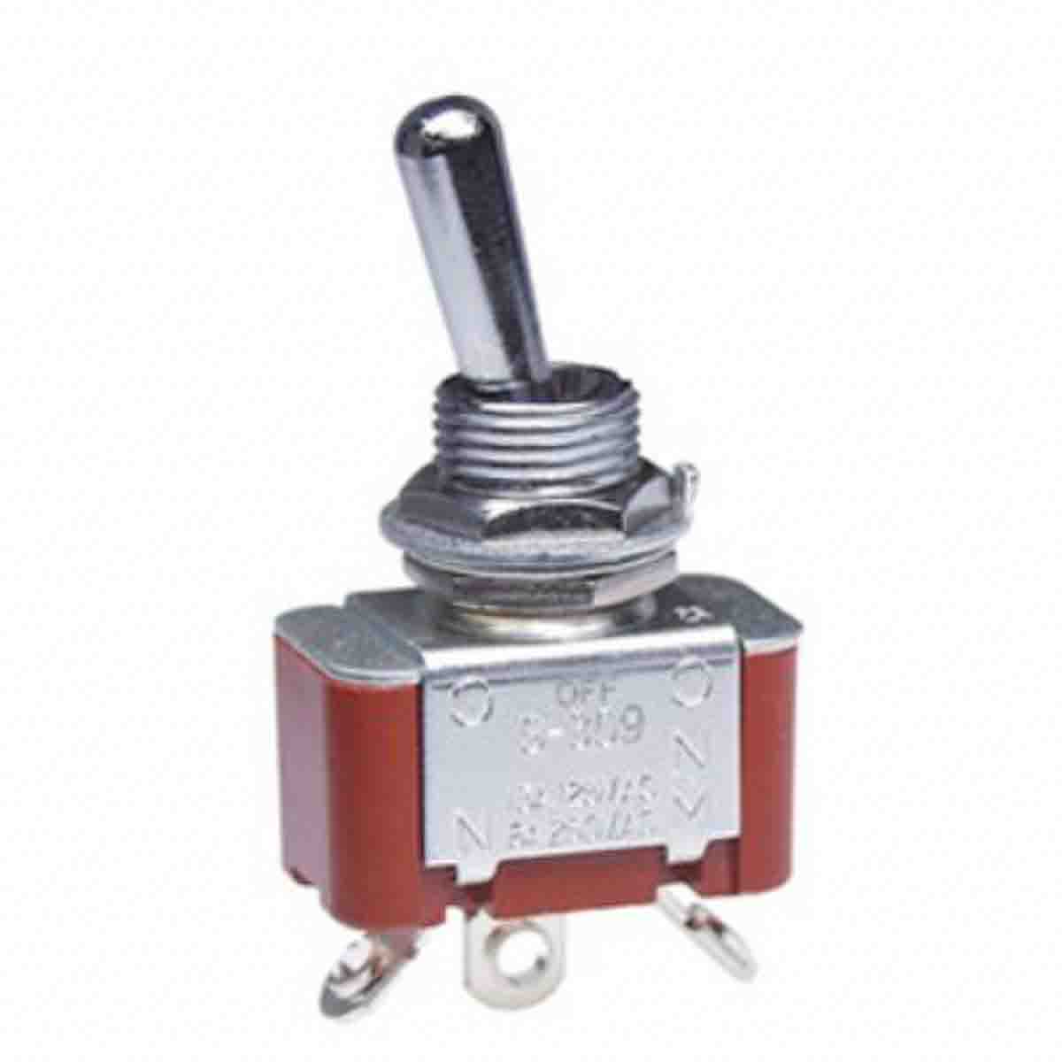 NKK Switches Toggle Switch, Panel Mount, On-Off-(On), SPDT, Solder Terminal, 30 V dc, 125V ac