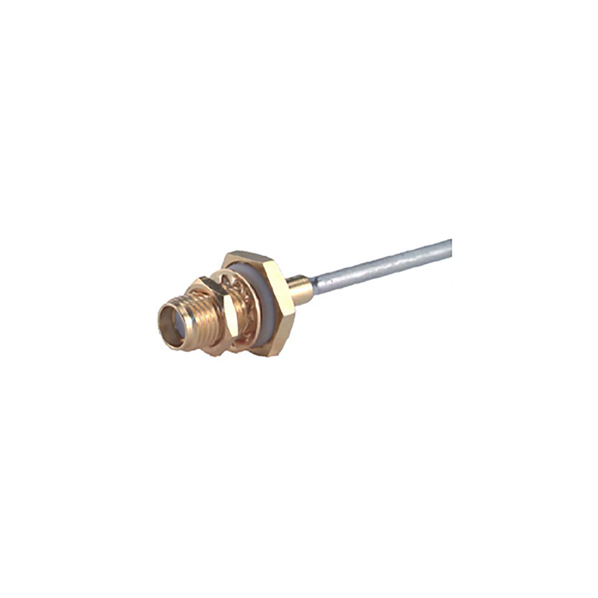 Huber+Suhner 24_SMA-50-2-15/111_NH Series, Jack Cable Mount SMA Connector, Solder Termination, Straight Body