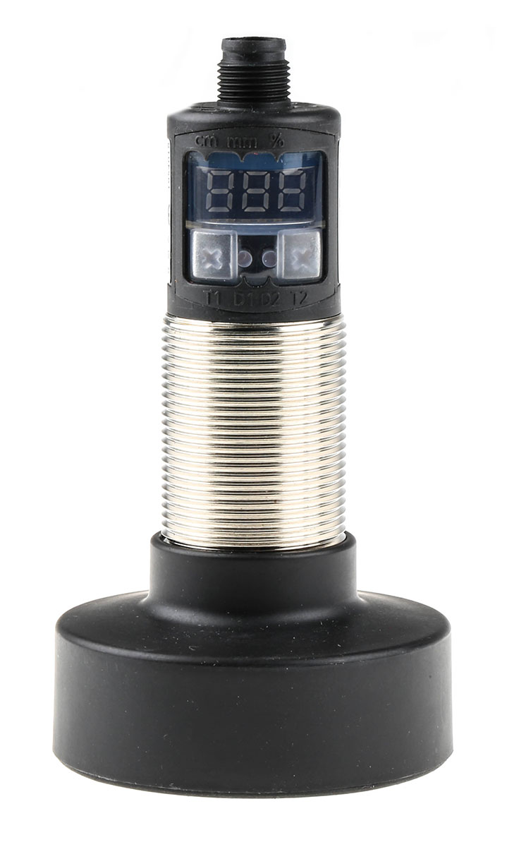 BALLUFF Ultrasonic Threaded Barrel Proximity Sensor, M30, 8 m Detection 0-10 V/4-20 mA, 9 → 30 V dc