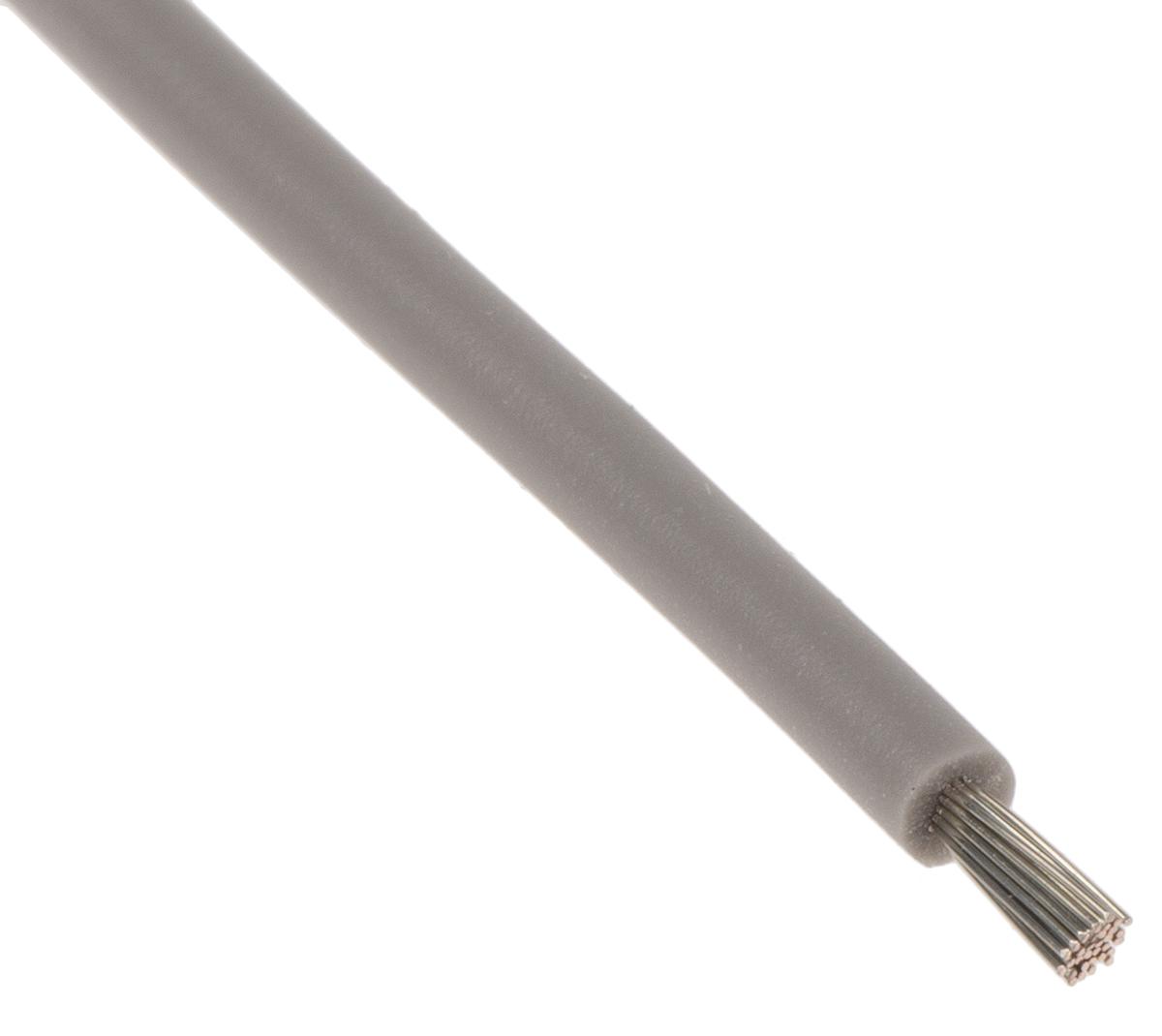 Lapp ÖLFLEX HEAT Series Grey 1 mm² Hook Up Wire, 17 AWG, 19/0.25 mm, 100m, Silicone Insulation, 50106