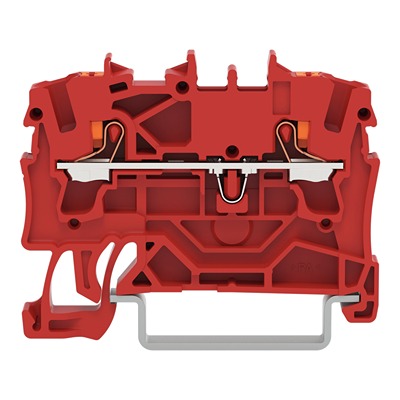 WAGO 2202-1203 TOPJOB S Series Red, 2.5mm², 1-Level, Push In Termination, ATEX, CSA, IECEx
