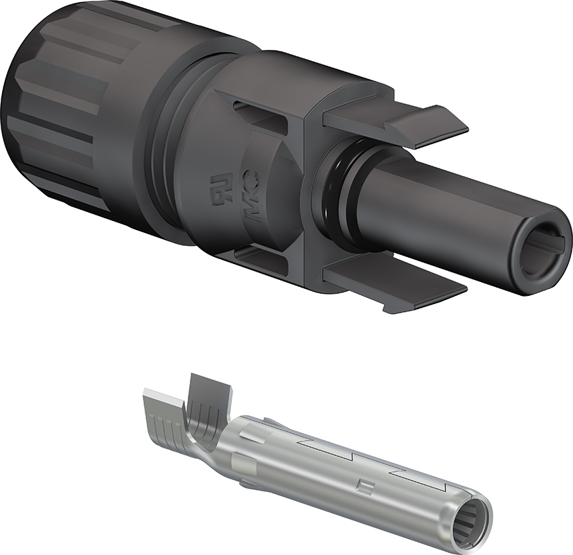 Staubli Cable Coupler MC4 Series, Female, Panel Mount Solar Connector, Cable CSA, 4mm², Rated At 39A, 1 kV PV-KBT4