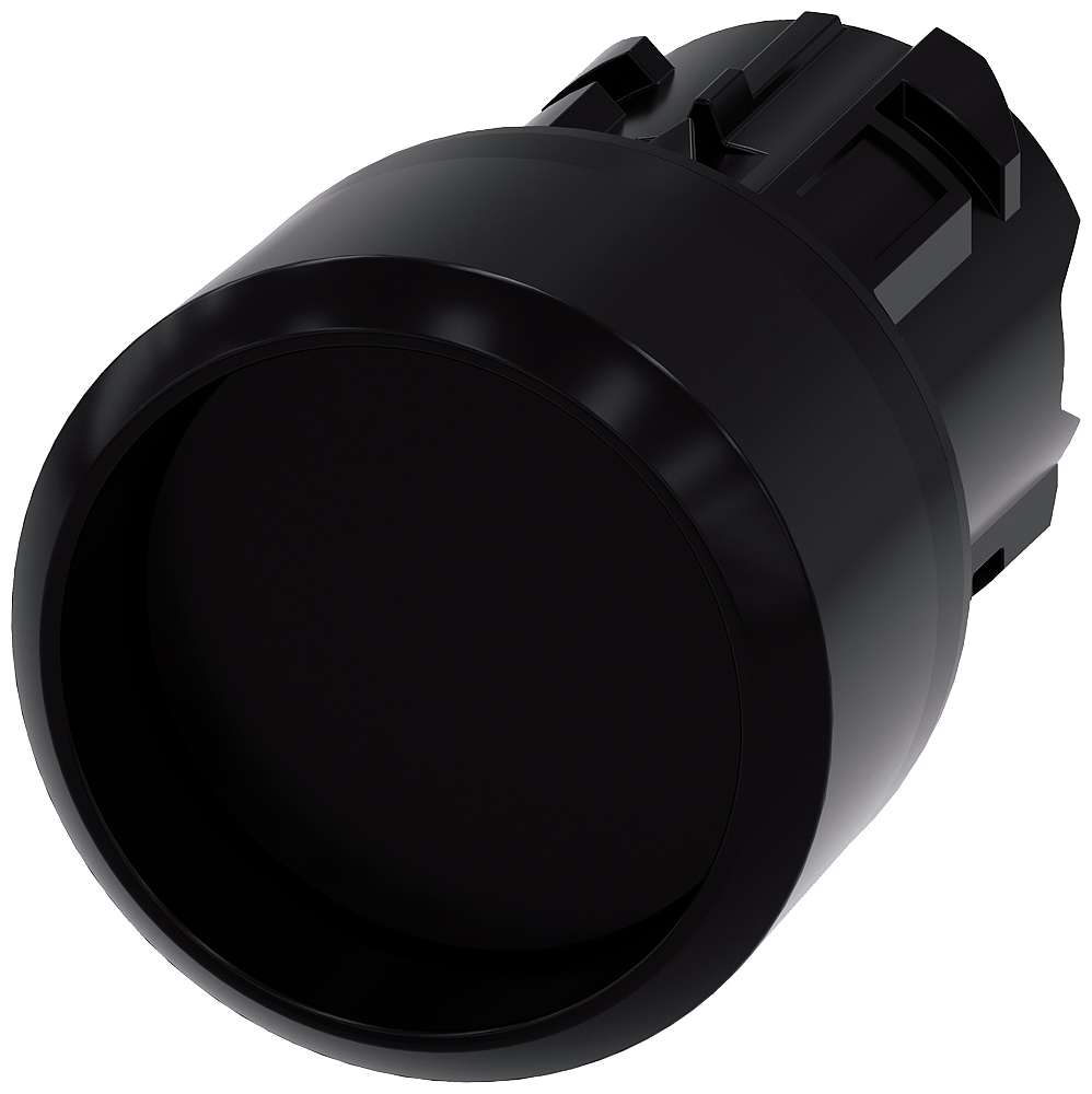 Siemens SIRIUS ACT 3SU10 Series Black Momentary Push Button Head, 22mm Cutout, IP66, IP67, IP69K