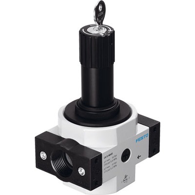 Festo G 3/4 Pneumatic Regulator - 0.5bar to 12bar, 16bar max. input, 194677