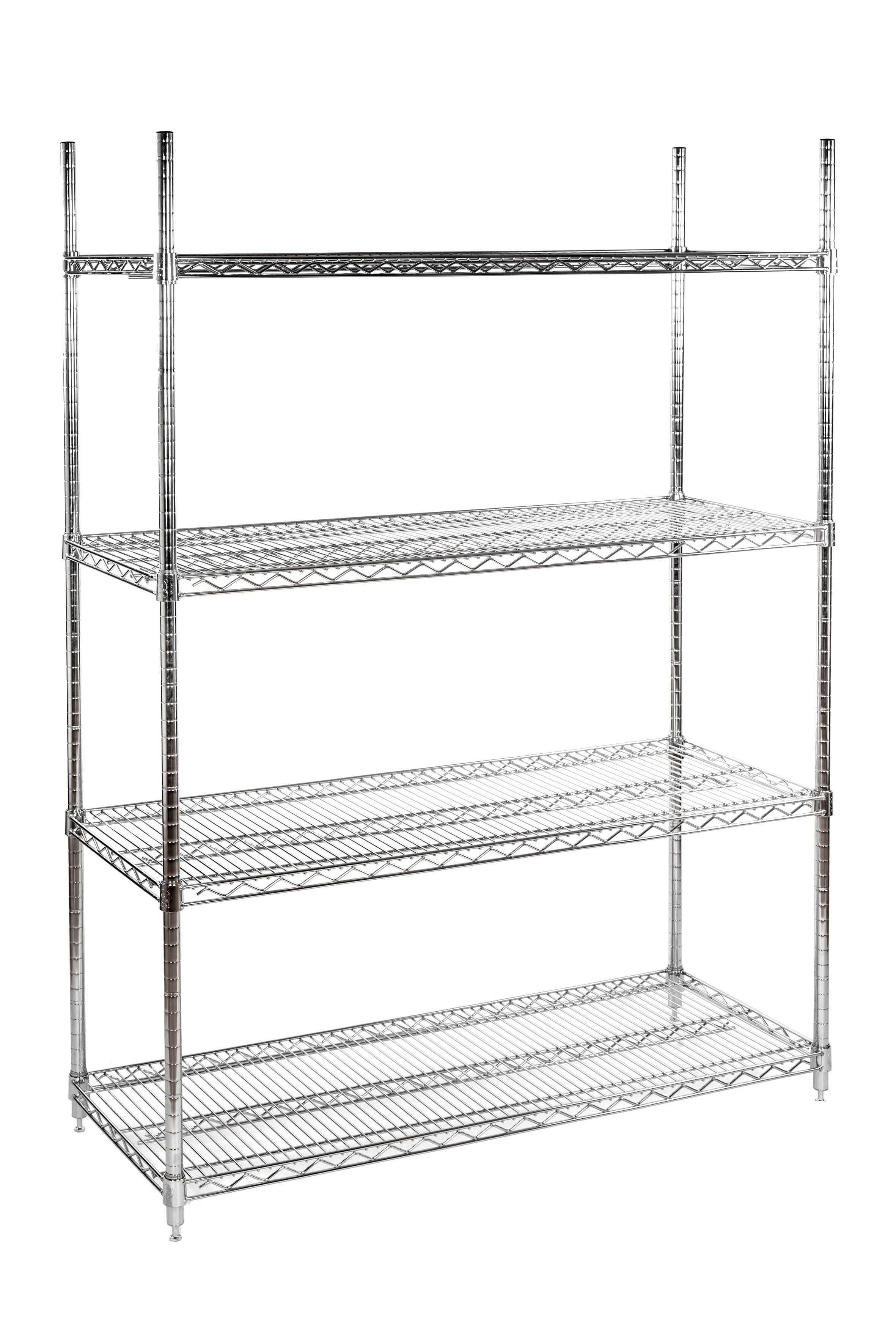 EUROSTAT 4 Shelf Shelving Unit, 1590mm x 1220mm, 500kg Load