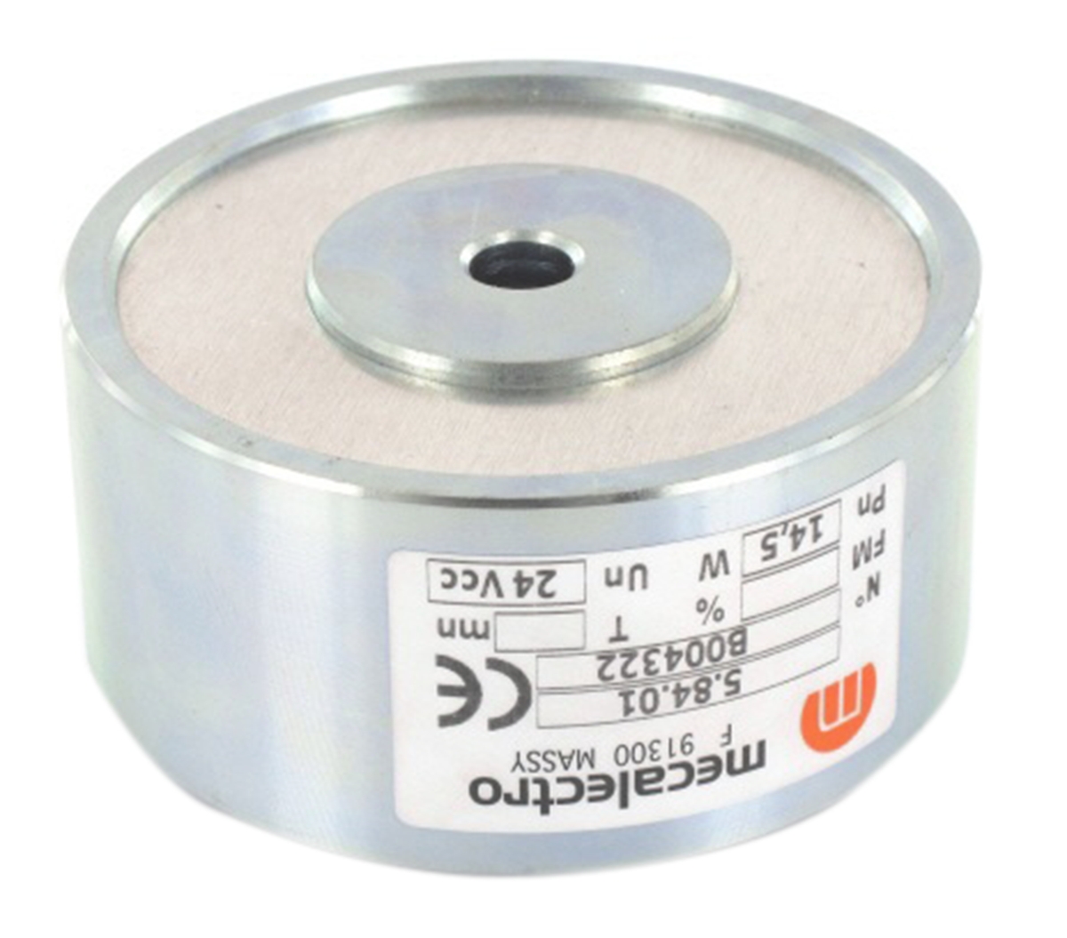 Mecalectro Holding Magnet, 2000N Holding Force 24V dc