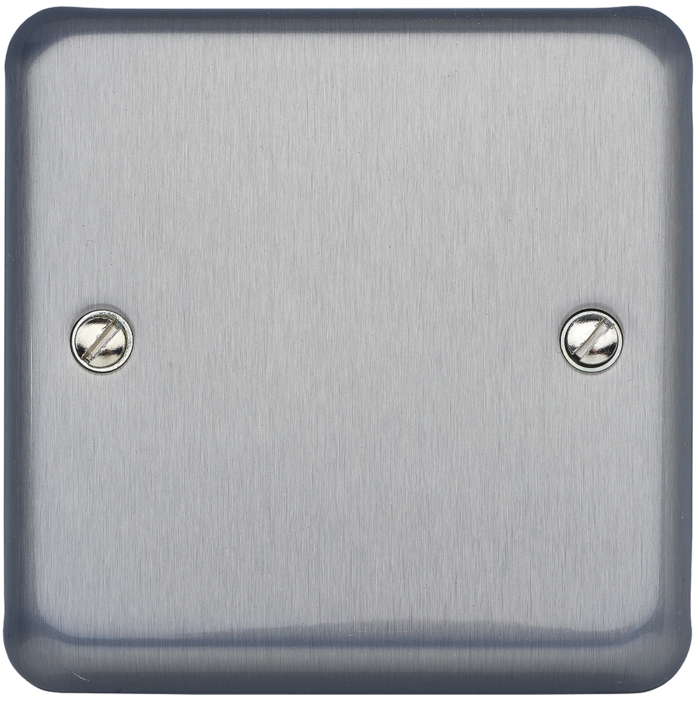 MK Electric Silver 1 Gang Blanking Plate