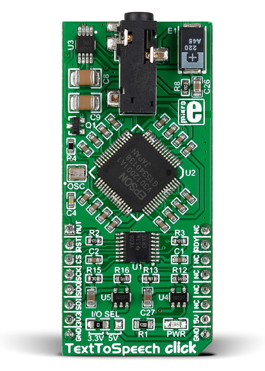 MikroElektronika MIKROE-2253 TextToSpeech click Development Board Development Board