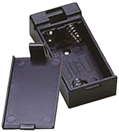 Takachi Electric Industrial AA Battery Holder, Press Stud Contact