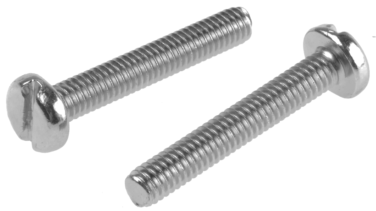 RS PRO Slot M4 Pan Steel Machine Screws DIN 85 x 25.0mm