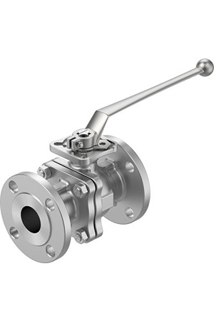 Festo Stainless Steel Ball Valve, Ball Valve, Flanged, 38mm, 20bar Operating Pressure