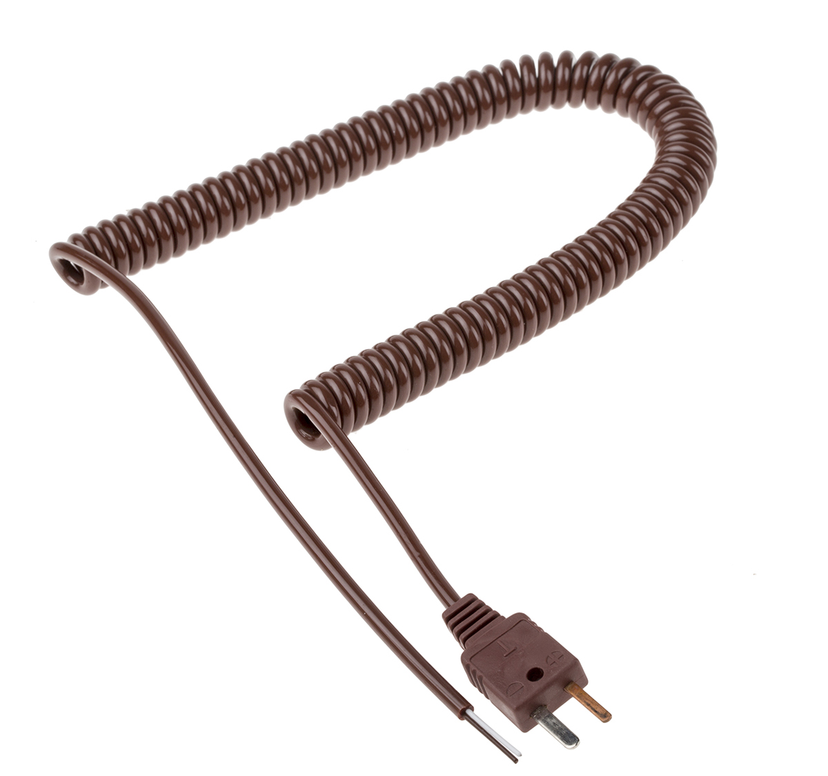 RS PRO Type T Thermocouple Cable/Wire, 2m, Unscreened, Polyurethane Insulation, +125°C Max, 10/0.12