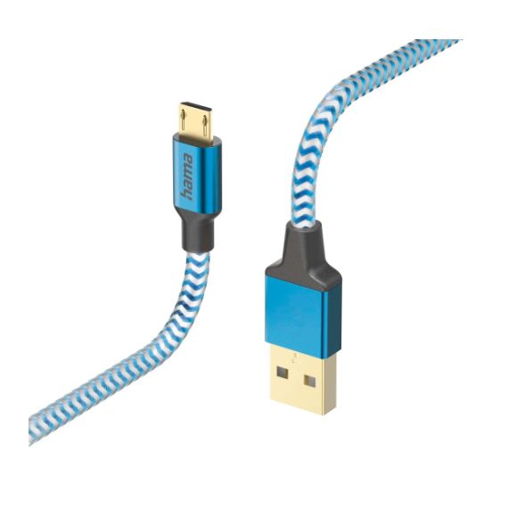 Hama USB 2.0, Male USB A to Male Micro USB B, 480Mbps, 1.5m
