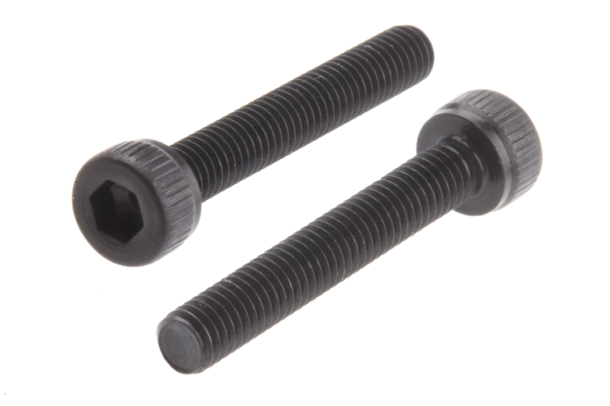RS PRO Black, Self-Colour Steel Hex Socket Cap Screw, DIN 912, M3 x 20mm