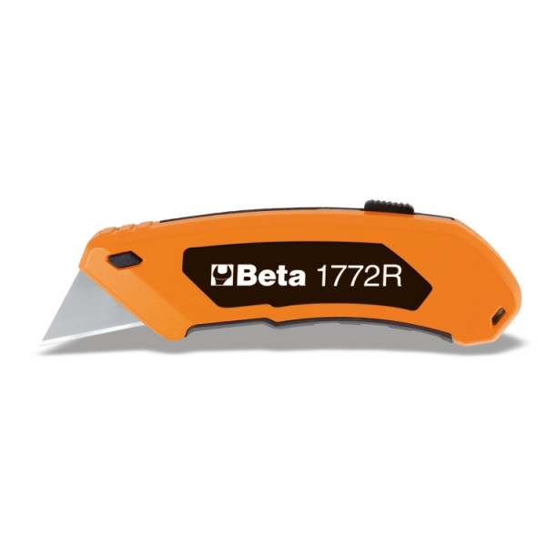 BETA Knife with Retractable Blade, Retractable, 18mm Blade Length