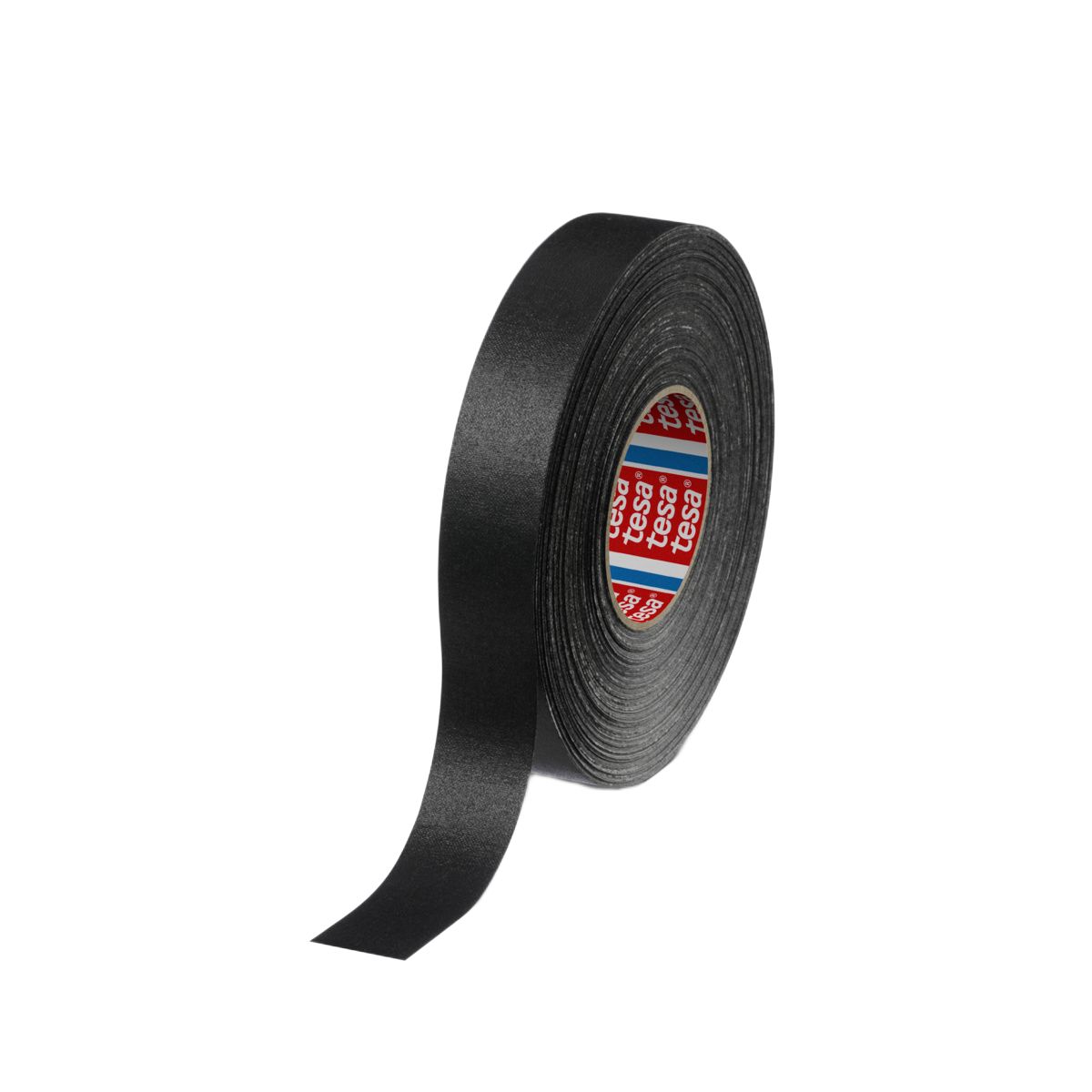 Tesa Tesa 4661 04661-00125-00 Cloth Tape, 25m x 19mm, Black, Acrylic Coated Finish