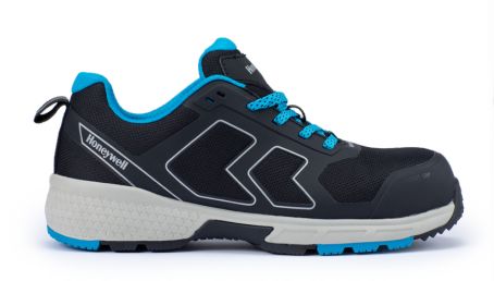 Honeywell Safety Runner Unisex Black, Blue Composite Toe Capped Safety Shoes, UK 9, EU 43