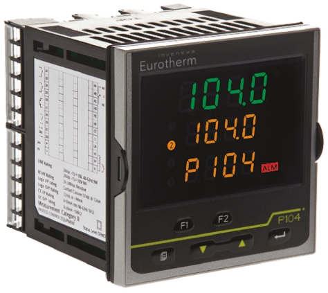 Eurotherm Piccolo P104 PID Temperature Controller, 96 x 96mm, 3 Output Logic, Relay, 24 V ac/dc Supply Voltage