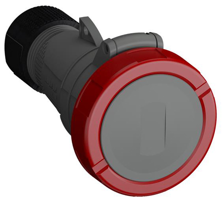Amphenol Industrial, Easy & Safe IP67 Red Cable Mount 3P + N + E Industrial Power Socket, Rated At 32A, 415 V