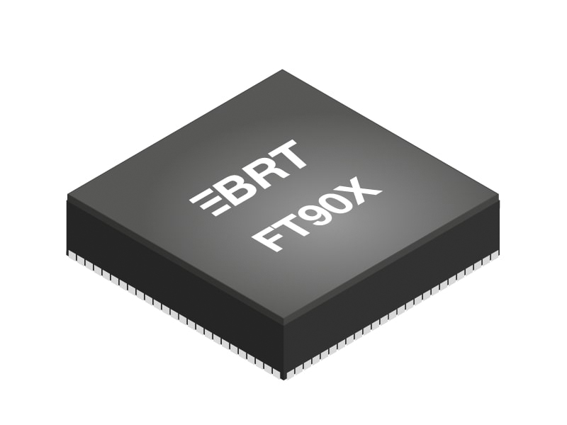 Bridgetek, 32 bit FT32, FT90x Microcontroller, 100 MHz, 256kB FLASH, 100-Pin LQFP