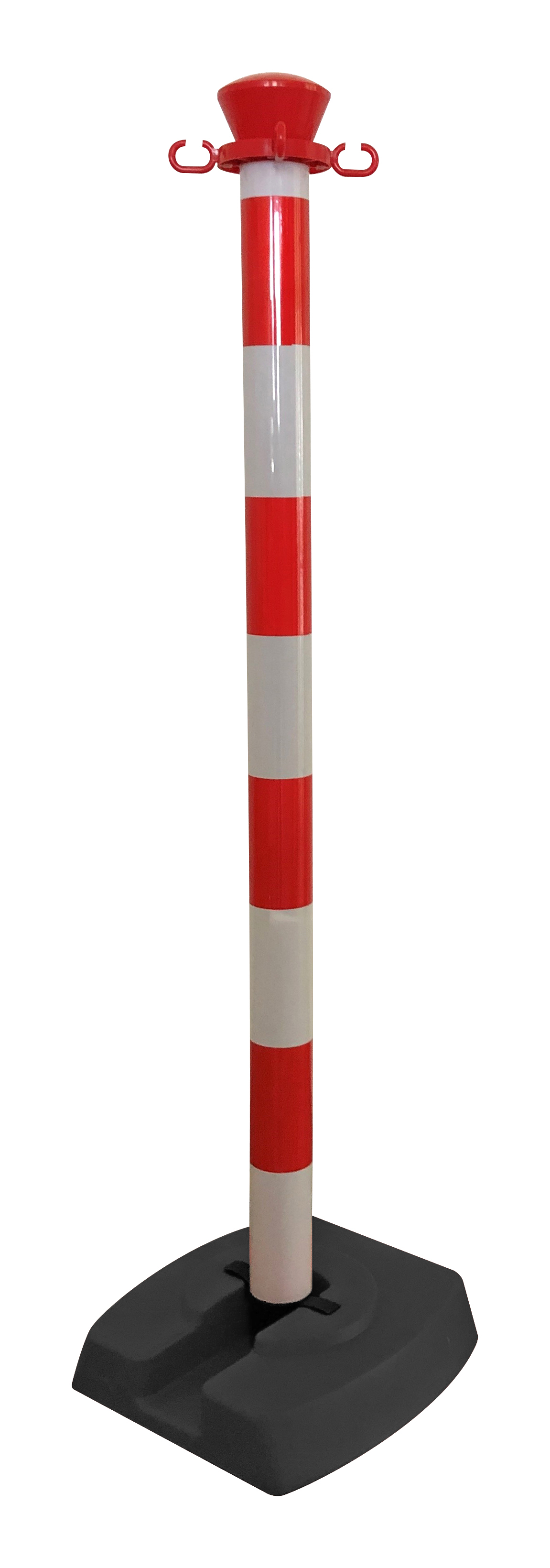 Viso Red & White Plastic Barrier Post