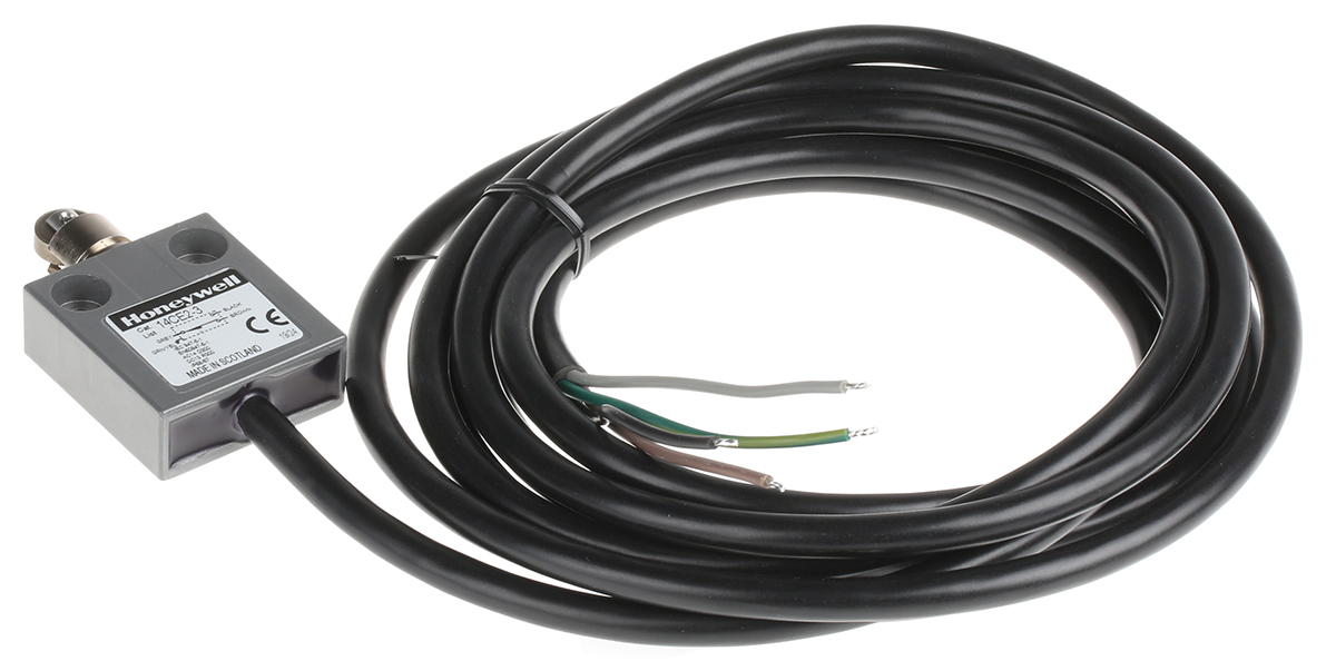 Honeywell 14CE Series Roller Plunger Limit Switch, NO/NC, IP65, IP66, IP67, IP68, SPDT, Die Cast Zinc Housing, 240V ac