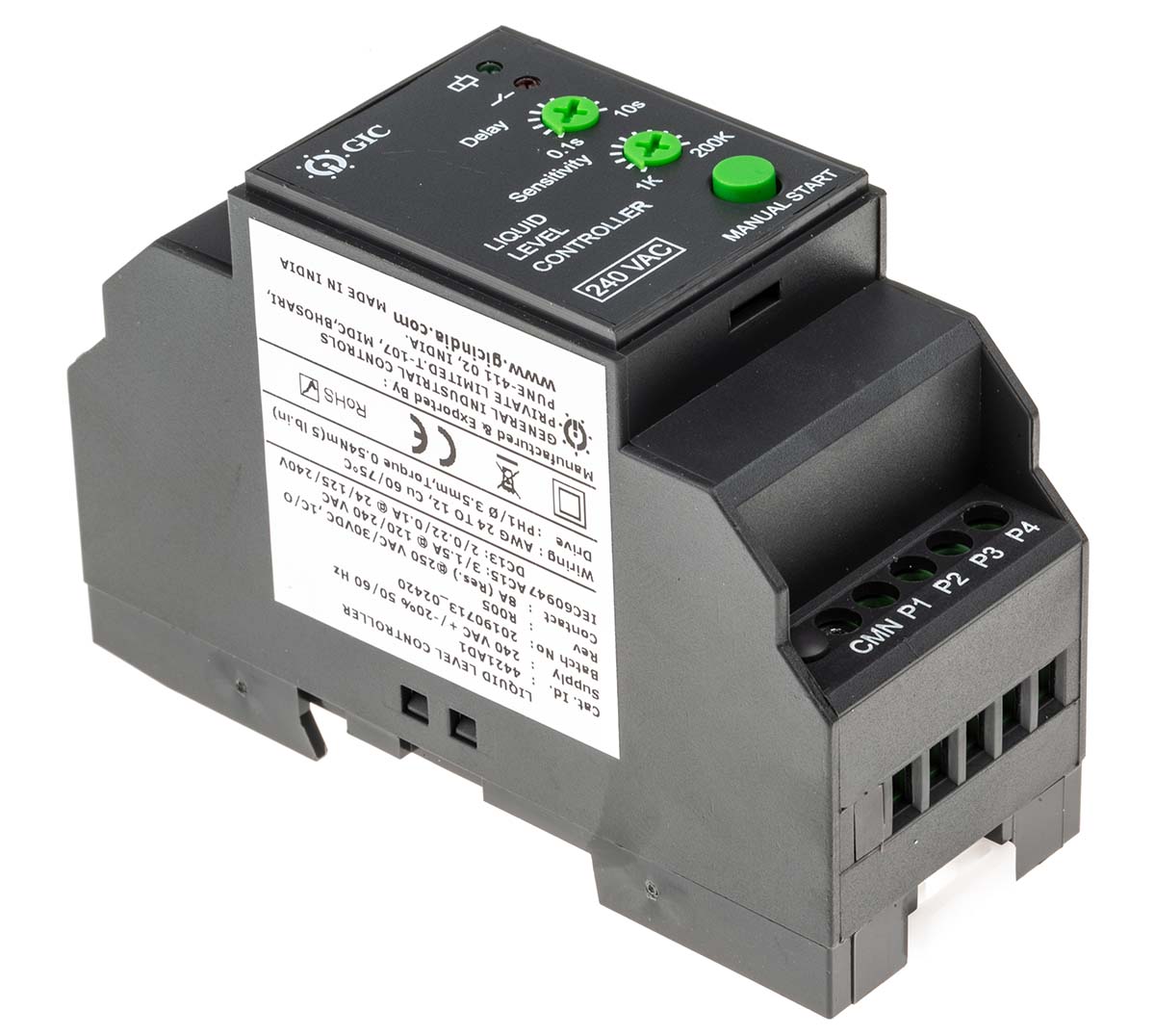 GIC 44 Series Level Controller -, 240 V ac