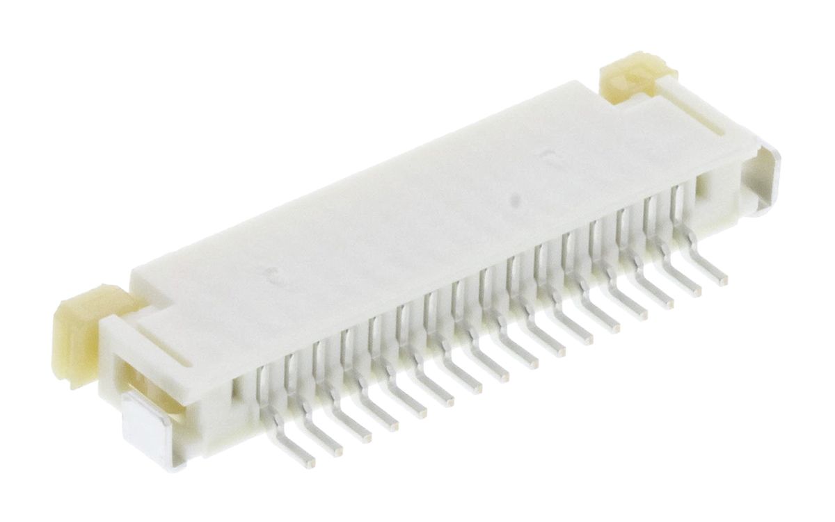 Molex, Easy-On, 52207 1mm Pitch 16 Way Right Angle Female FPC Connector, ZIF Top Contact