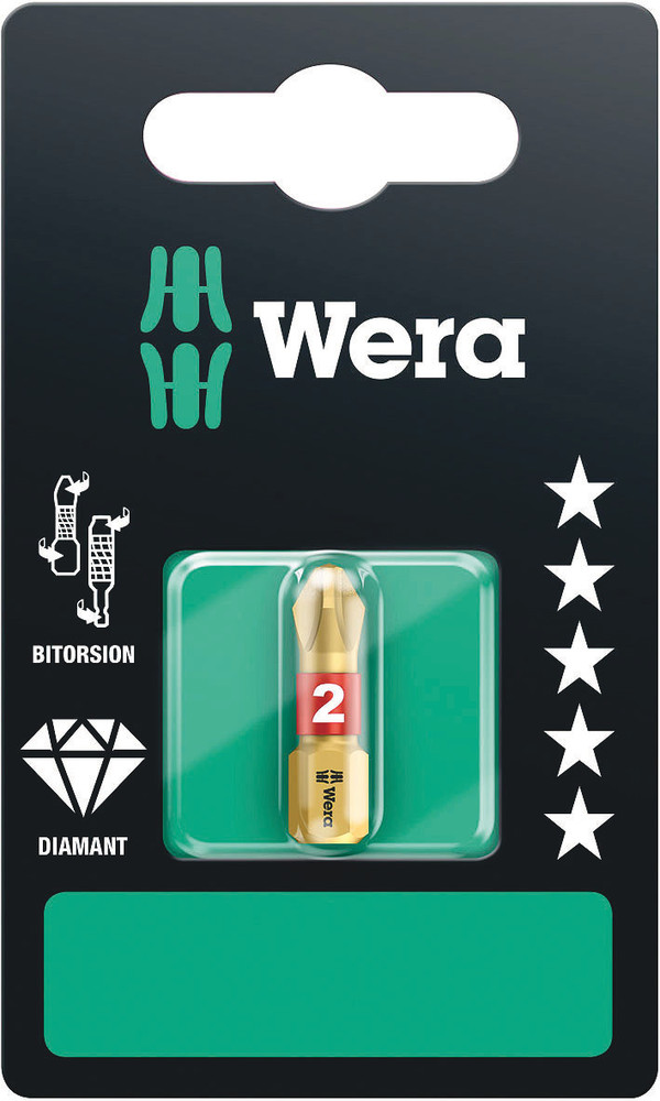 Wera Phillips Driver Bit, PZ3 Tip