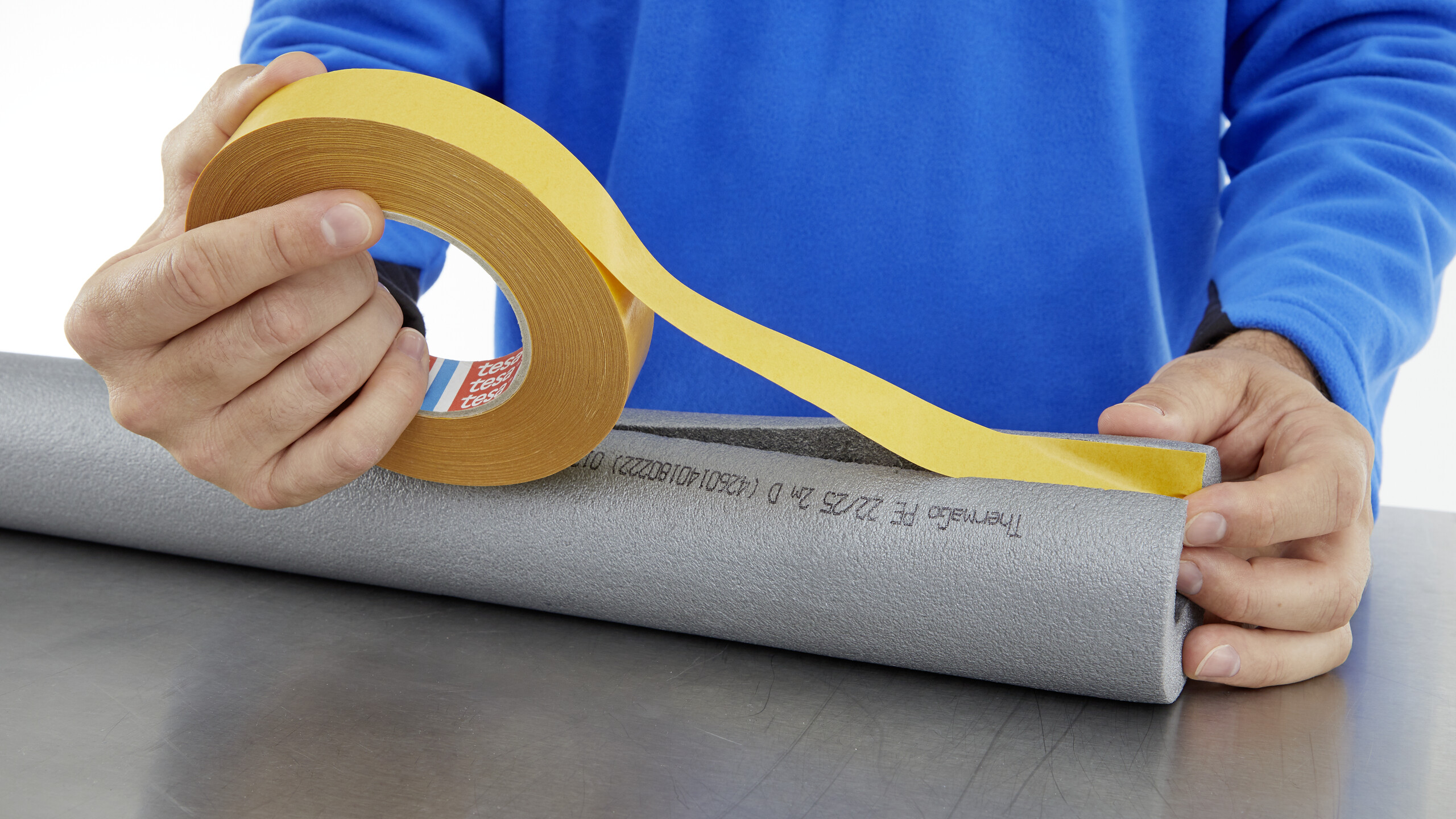 Tesa 51571-00002-00 Translucent Double Sided Cloth Tape, 0.160mm Thick, 13 N/cm, Non-Woven Backing, 38mm x 50m