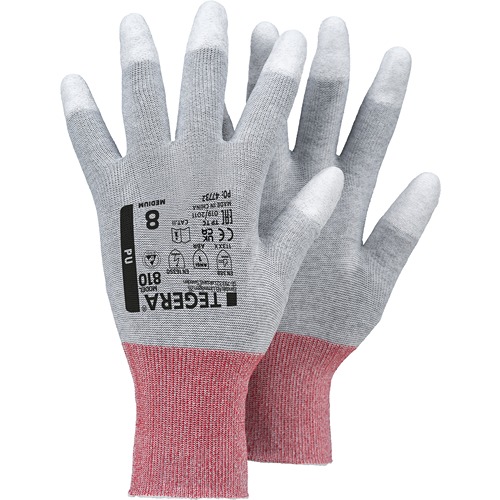 Tegera Nylon, Carbon, 12 Gloves Work Gloves, Size 8