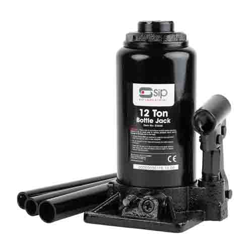 SIP Bottle Jack, 12t Maximum Load, 210mm - 415mm Maximum Range